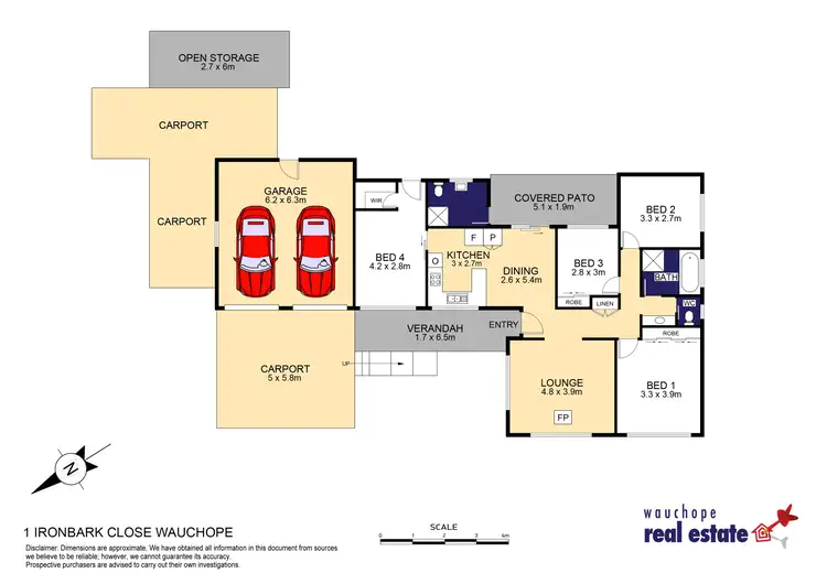 Floorplan of Homely house listing, 1 Ironbark Close, Wauchope NSW 2446