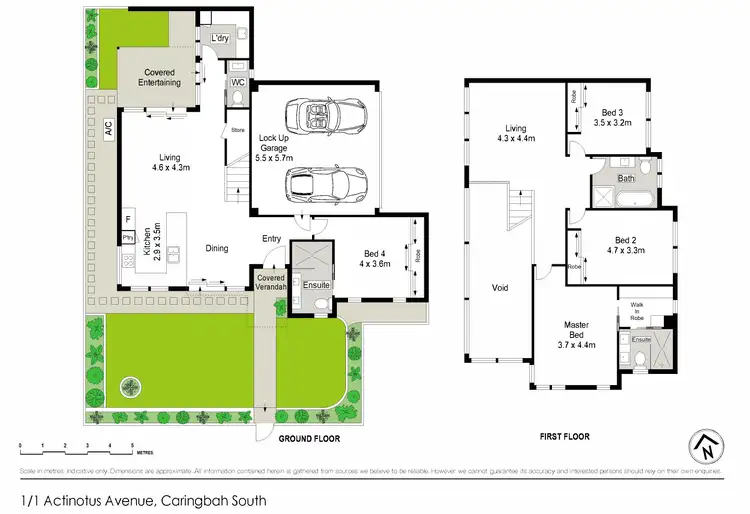 Floorplan of Homely townhouse listing, 1/1 Actinotus Avenue, Caringbah South NSW 2229