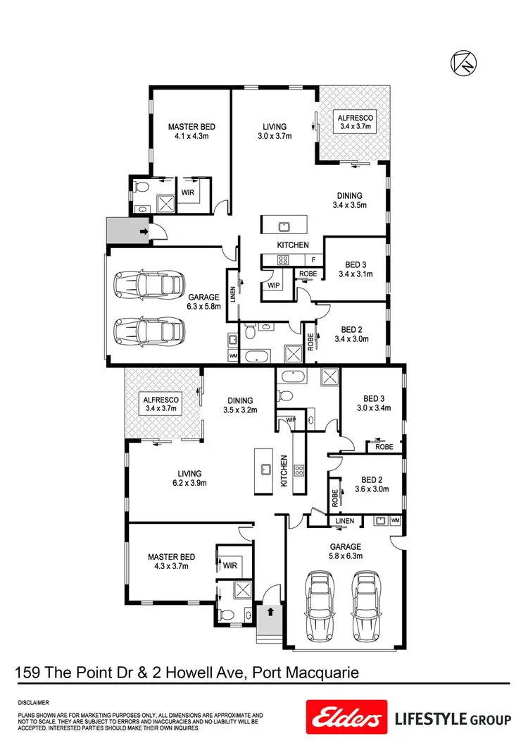 Floorplan of Homely villa listing, Lot 1/159 The Point Drive, Port Macquarie NSW 2444