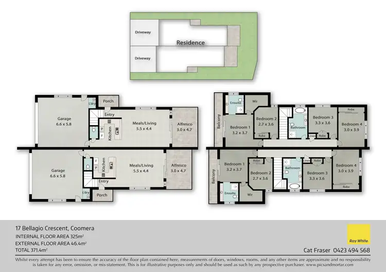 Floorplan of Homely house listing, 17 Bellagio Crescent, Coomera QLD 4209