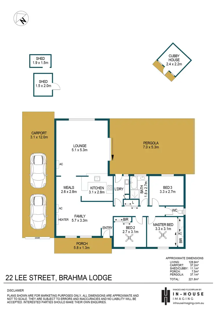 Floorplan of Homely house listing, 22 Lee Street, Brahma Lodge SA 5109