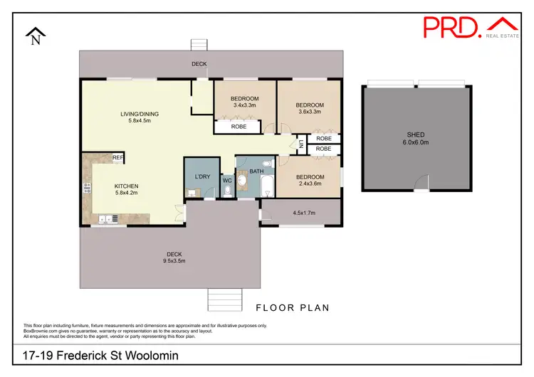 Floorplan of Homely house listing, 17-19 Frederick Street, Woolomin NSW 2340