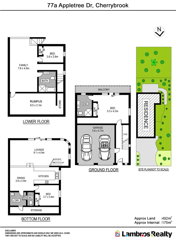 Floorplan of Homely semi-detached listing, 77A Appletree Drive, Cherrybrook NSW 2126