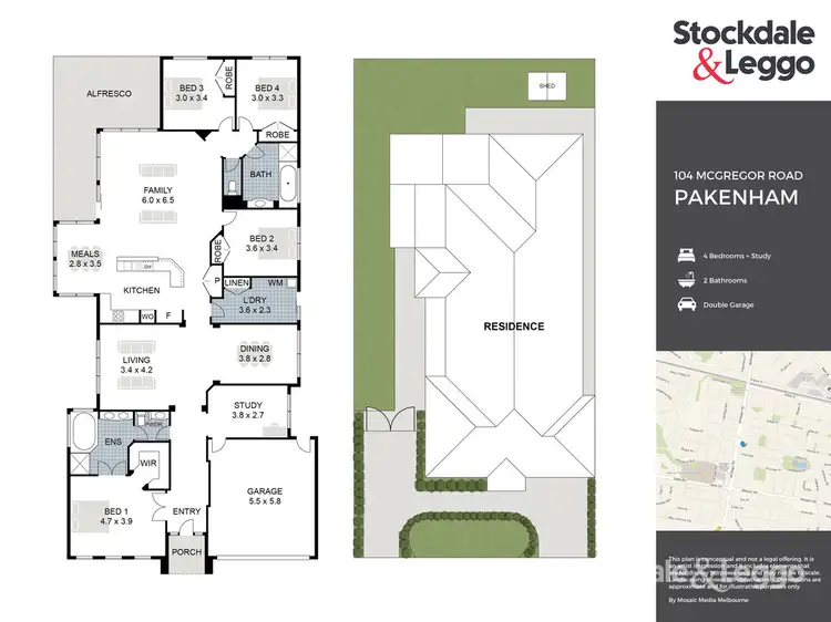 Floorplan of Homely house listing, 104 McGregor Road, Pakenham VIC 3810