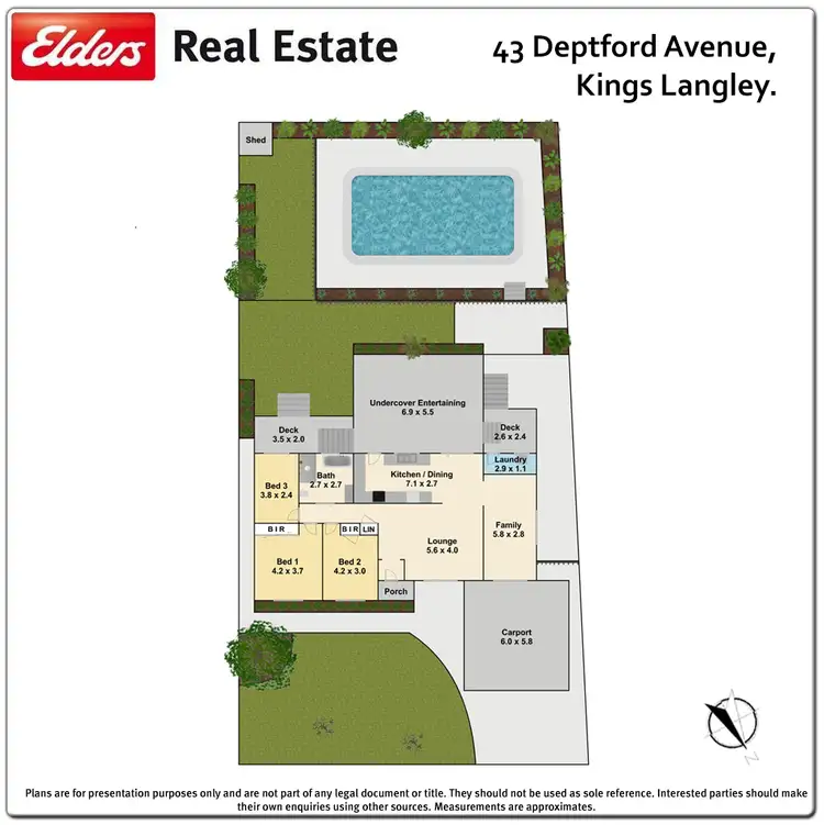 Floorplan of Homely house listing, 43 Deptford Avenue, Kings Langley NSW 2147