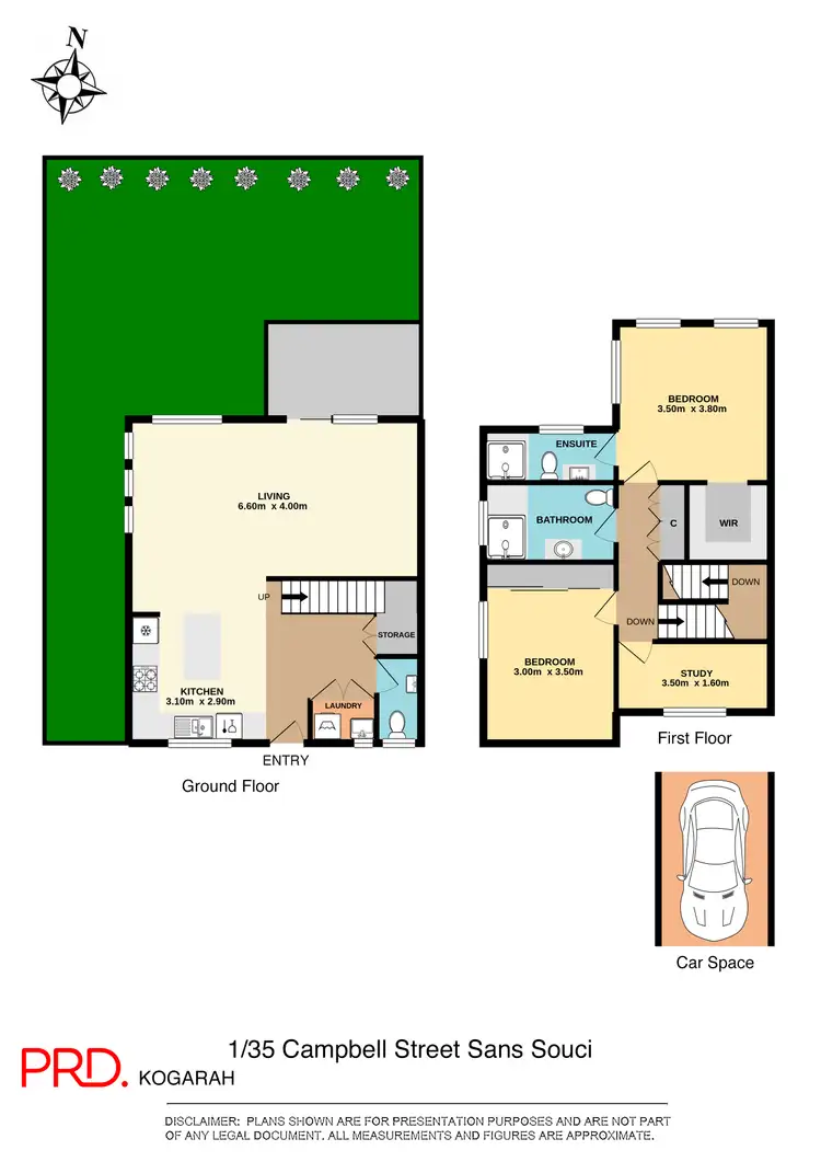 Floorplan of Homely townhouse listing, 1/35 Campbell Street, Sans Souci NSW 2219