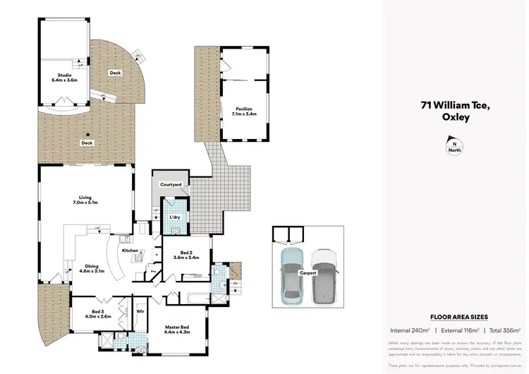 Floorplan of Homely house listing, 71 William Terrace, Oxley QLD 4075
