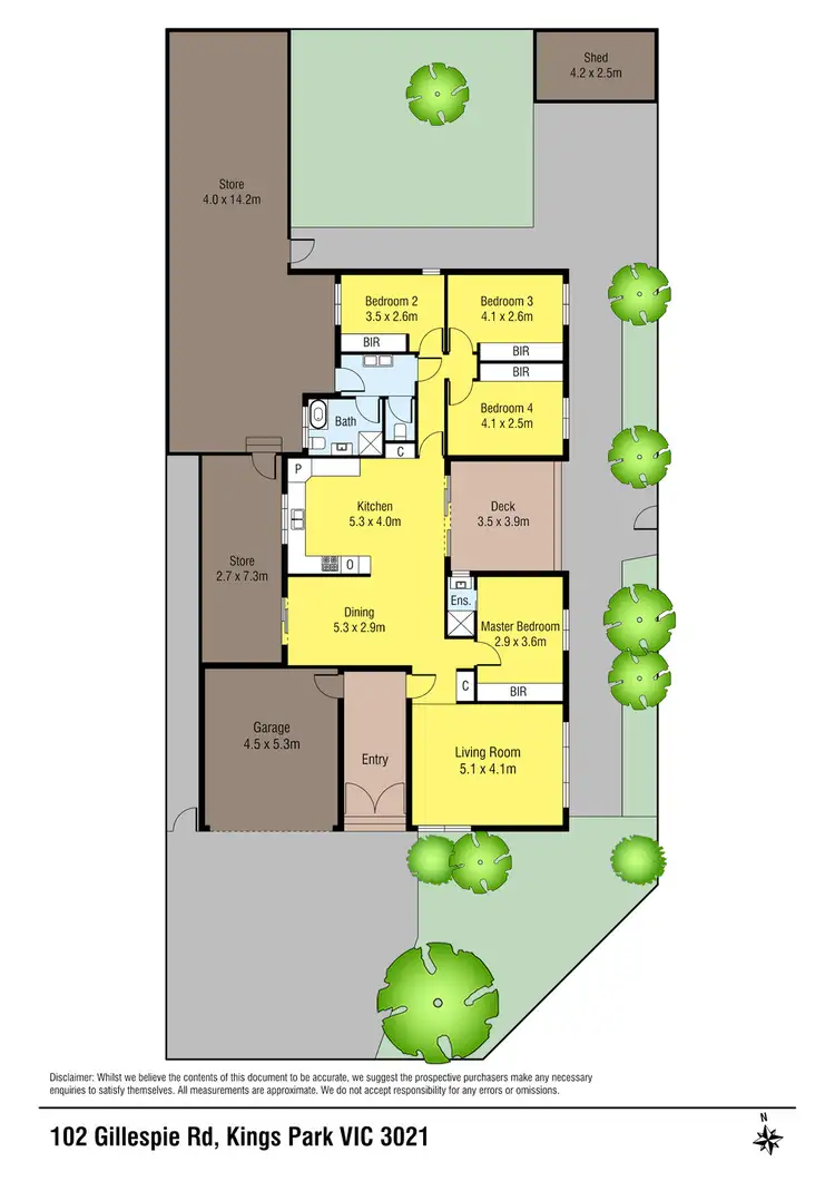 Floorplan of Homely house listing, 102 Gillespie Road, Kings Park VIC 3021