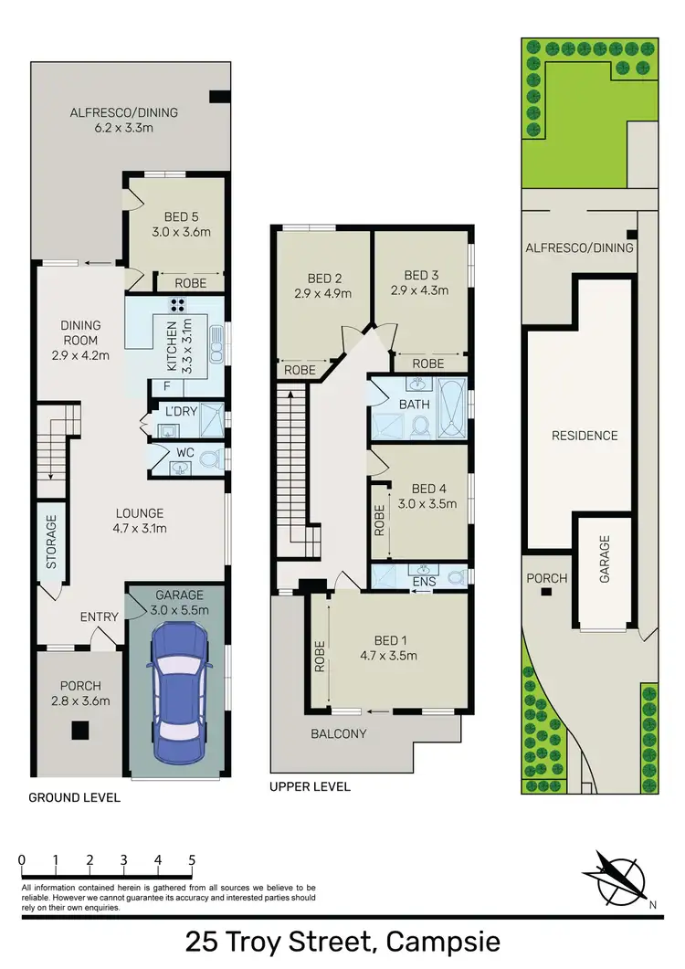 Floorplan of Homely semi-detached listing, 25 Troy Street, Campsie NSW 2194