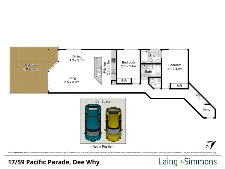 Floorplan of Homely apartment listing, 17/59 Pacific Parade, Dee Why NSW 2099
