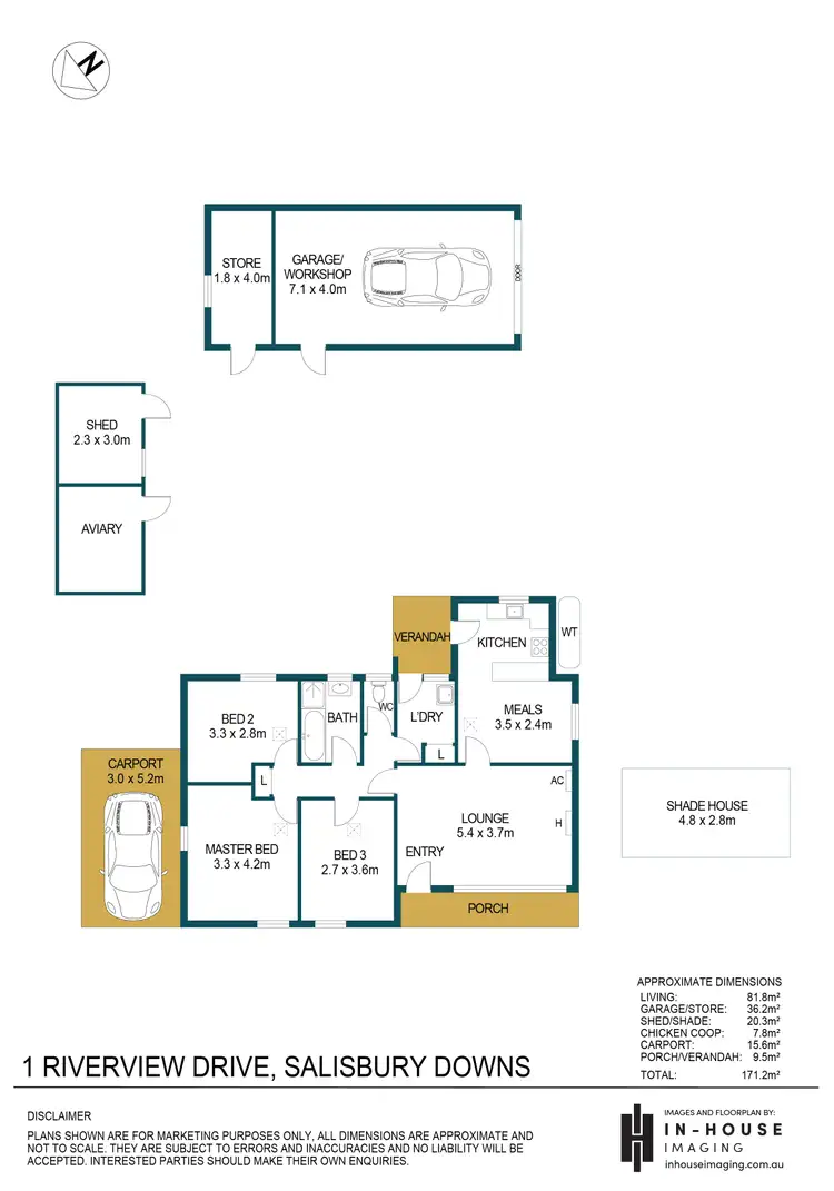Floorplan of Homely house listing, 1 Riverview Drive, Salisbury Downs SA 5108