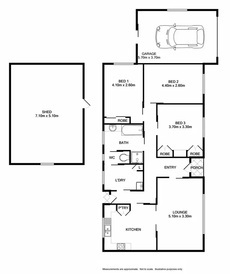 Floorplan of Homely house listing, 537 Webb Street, Lavington NSW 2641