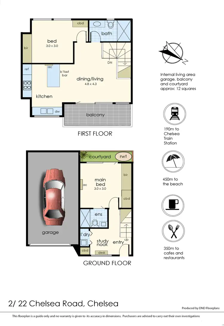 Floorplan of Homely house listing, 2/22 Chelsea Road, Chelsea VIC 3196