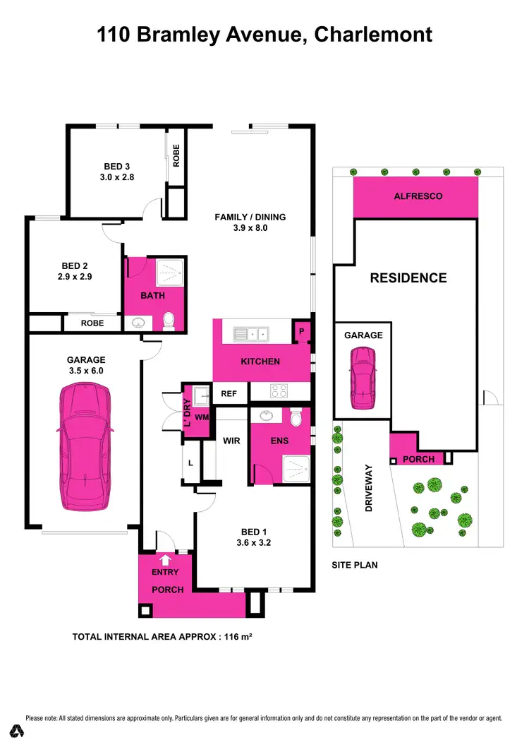 Floorplan of Homely house listing, 110 Bramley Avenue, Charlemont VIC 3217