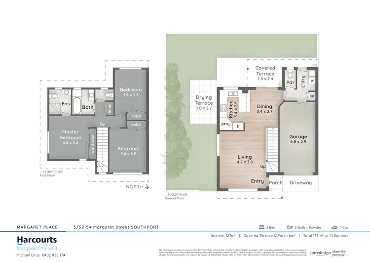 Floorplan of Homely townhouse listing, 5/52 Margaret St, Southport QLD 4215