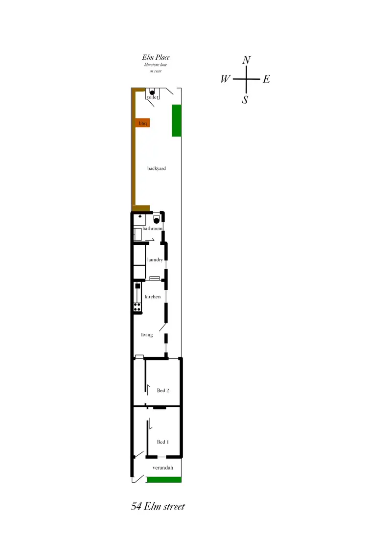Floorplan of Homely house listing, 54 Elm Street, North Melbourne VIC 3051