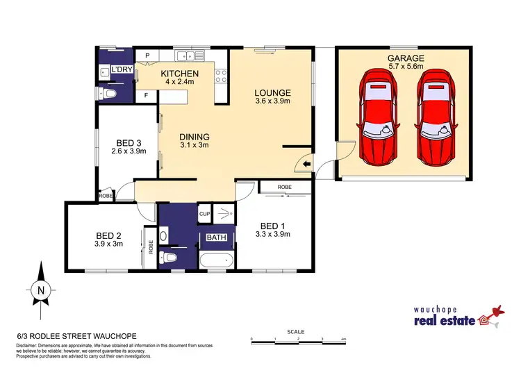 Floorplan of Homely house listing, 6/3 Rodlee Street, Wauchope NSW 2446