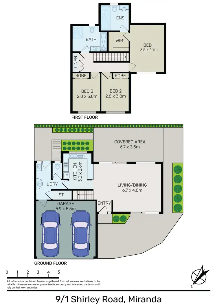 Floorplan of Homely townhouse listing, 9/1 Shirley Road, Miranda NSW 2228