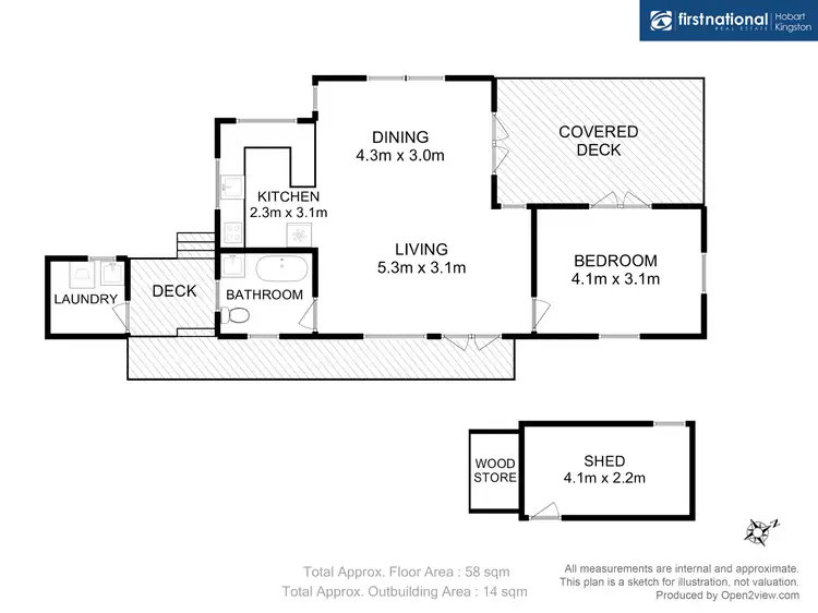 Floorplan of Homely house listing, 35 Cox Drive, Dennes Point TAS 7150