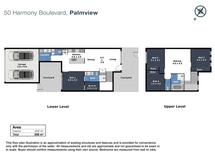 Floorplan of Homely house listing, 50 Harmony Boulevard, Palmview QLD 4553