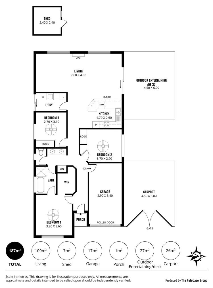 Floorplan of Homely house listing, 6 Bloomsbury Court, Woodcroft SA 5162