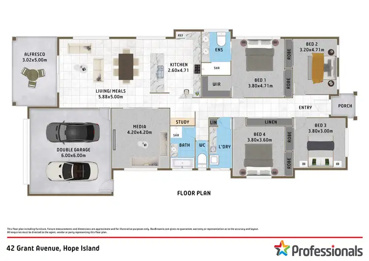 Floorplan of Homely house listing, 42 Grant Avenue, Hope Island QLD 4212