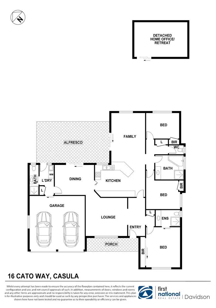 Floorplan of Homely house listing, 16 Cato Way, Casula NSW 2170