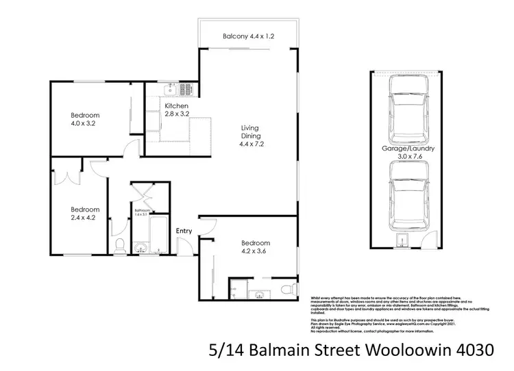 Floorplan of Homely unit listing, 5/14 Balmain Street, Wooloowin QLD 4030