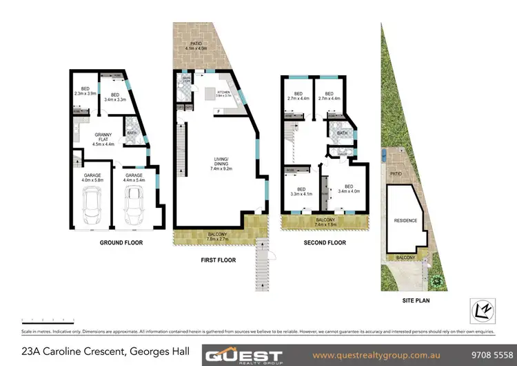 Floorplan of Homely semi-detached listing, 23A Caroline Crescent, Georges Hall NSW 2198