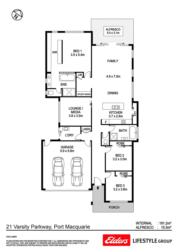 Floorplan of Homely house listing, 21 Varsity Parkway, Thrumster NSW 2444