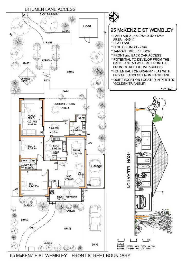 Floorplan of Homely house listing, 95 McKenzie Street, Wembley WA 6014