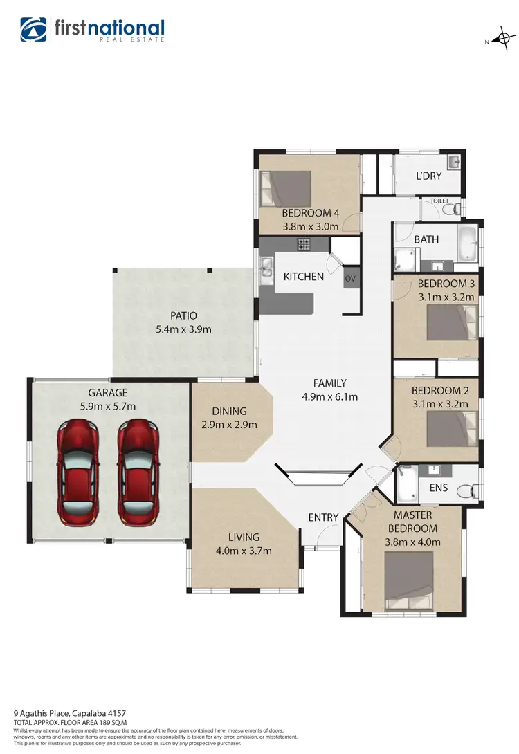 Floorplan of Homely house listing, 9 Agathis Place, Capalaba QLD 4157