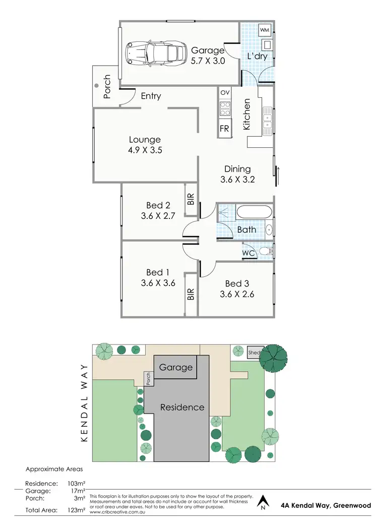 Floorplan of Homely house listing, 4A Kendal Way, Greenwood WA 6024