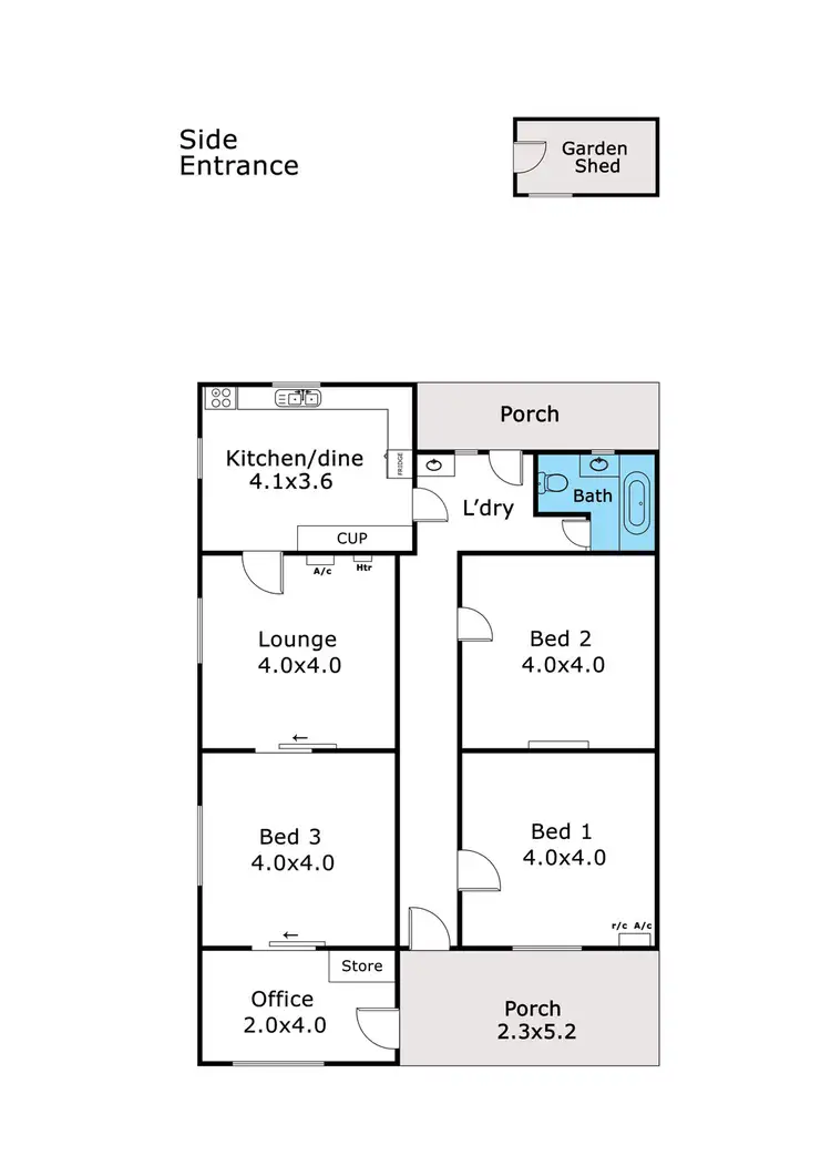 Floorplan of Homely house listing, 95 Gibson Street, Bowden SA 5007