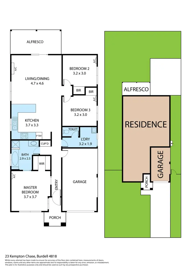 Floorplan of Homely house listing, 23 Kempton Chase, Burdell QLD 4818