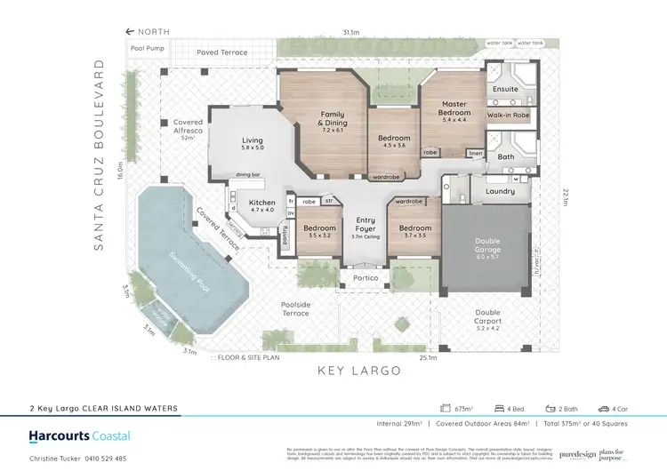 Floorplan of Homely house listing, 2 Key Largo, Clear Island Waters QLD 4226