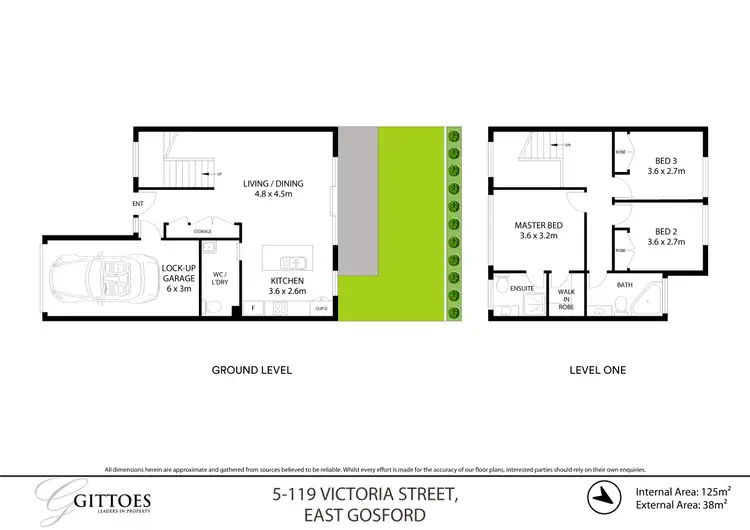 Floorplan of Homely townhouse listing, 5/119 Victoria Street, East Gosford NSW 2250