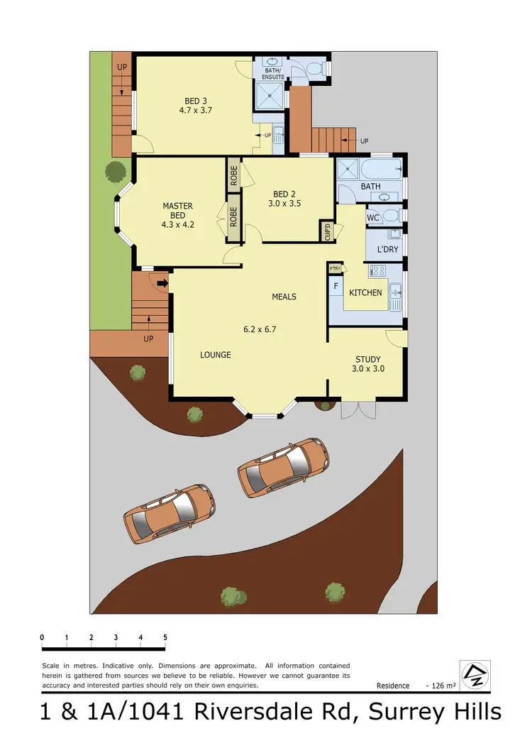 Floorplan of Homely unit listing, 1 & 1A/1041 Riversdale Road, Surrey Hills VIC 3127