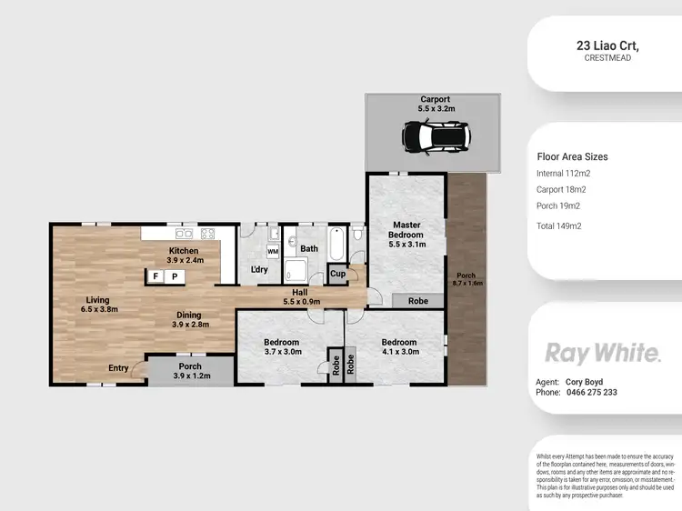 Floorplan of Homely house listing, 23 Liao Court, Crestmead QLD 4132