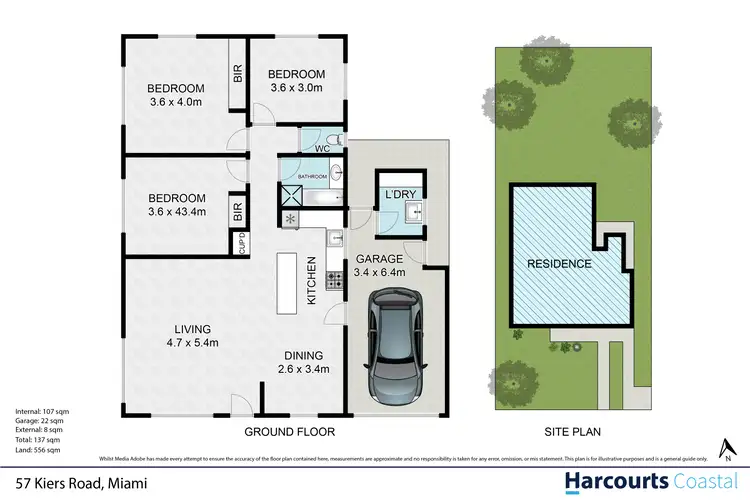 Floorplan of Homely house listing, 57 Kiers Road, Miami QLD 4220