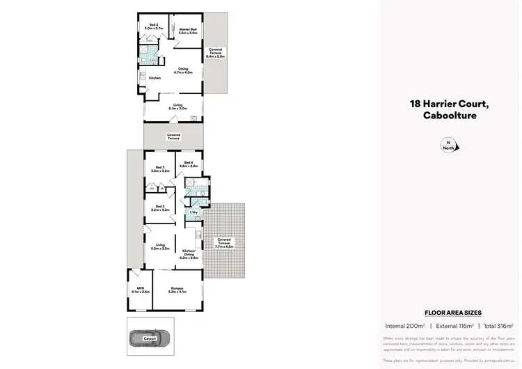 Floorplan of Homely house listing, 18 Harrier Court, Caboolture QLD 4510