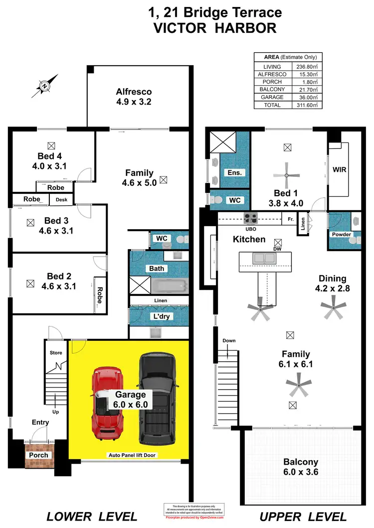 Floorplan of Homely house listing, 1/21 Bridge Terrace, Victor Harbor SA 5211