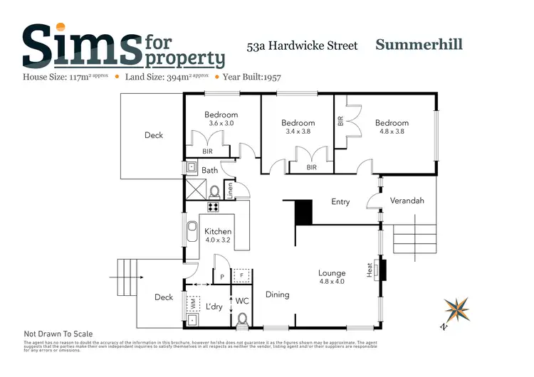 Floorplan of Homely house listing, 53a Hardwicke Street, Summerhill TAS 7250