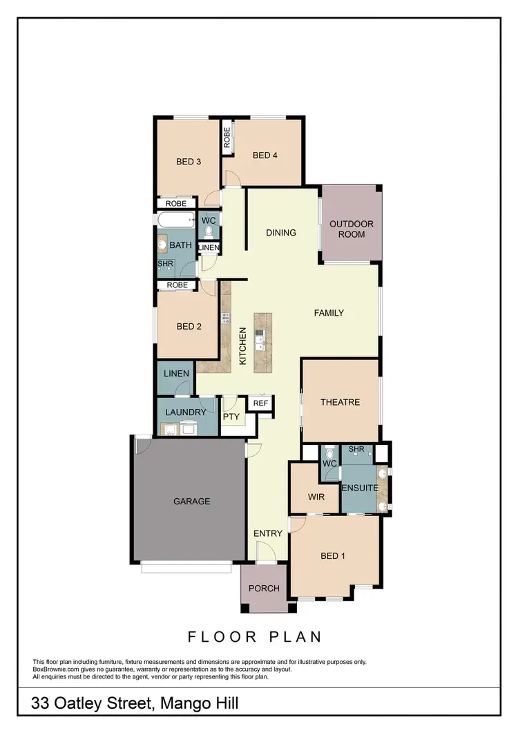 Floorplan of Homely house listing, 33 Oatley Street, Mango Hill QLD 4509