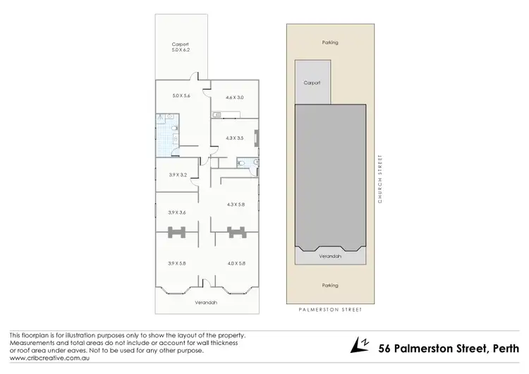 Floorplan of Homely house listing, 56 Palmerston Street, Perth WA 6000