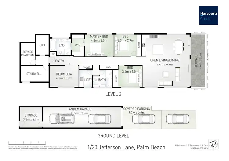 Floorplan of Homely unit listing, 1/20 Jefferson Lane, Palm Beach QLD 4221