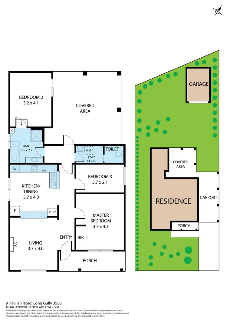 Floorplan of Homely house listing, 9 Havilah Road, Long Gully VIC 3550