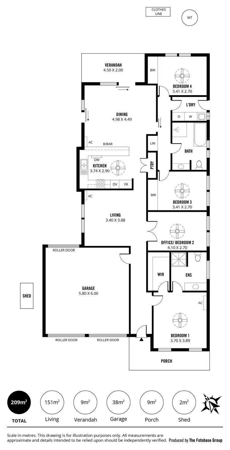 Floorplan of Homely house listing, 5 Xavier Place, Parafield Gardens SA 5107