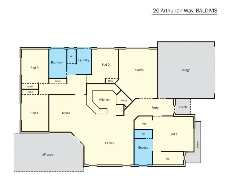 Floorplan of Homely house listing, 20 Arthurian Way, Baldivis WA 6171