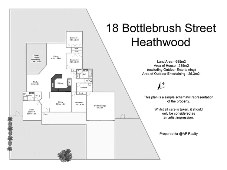 Floorplan of Homely house listing, 18 Bottlebrush Street, Heathwood QLD 4110